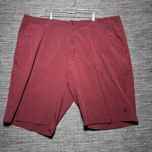 Dixxon Shorts Men's Size 44 Maroon Hybrid Chino Casual